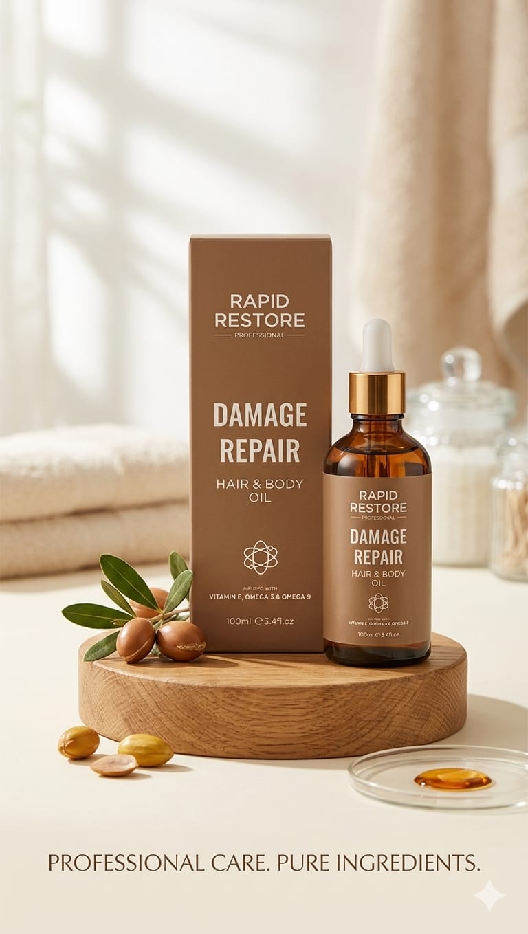 Rapid restore damage repair hair & body oil 100ml