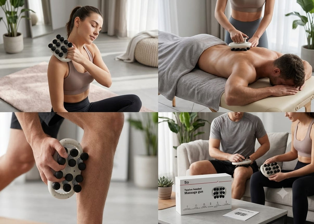 12 Headed massage gun