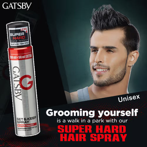 Gatsby super hard hair holding spray