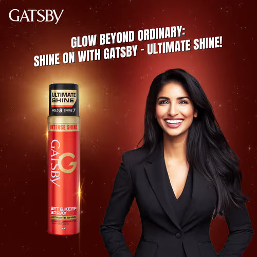 Gatsby ultimate shine hair holding spray