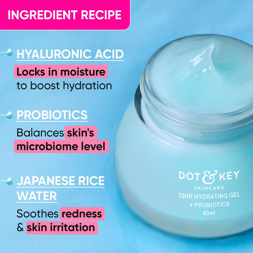 Dot & key gel moisturizer + probiotics 60ml