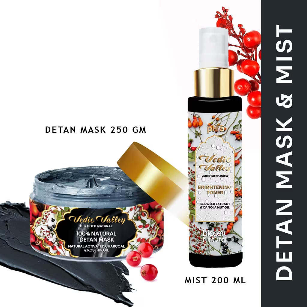 Vedic velley DE-Tan mask and toner 250g