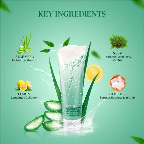 Ozone complexion brightening face wash