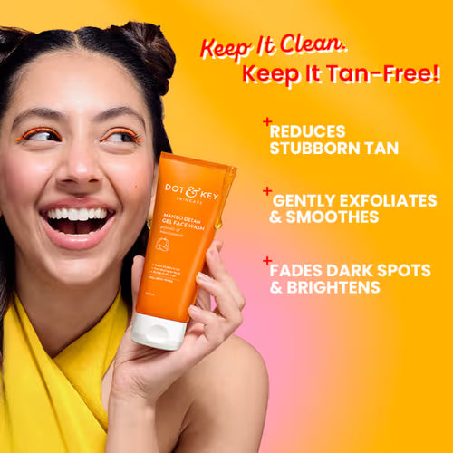 Dot & key mango detan gel face wash 100ml