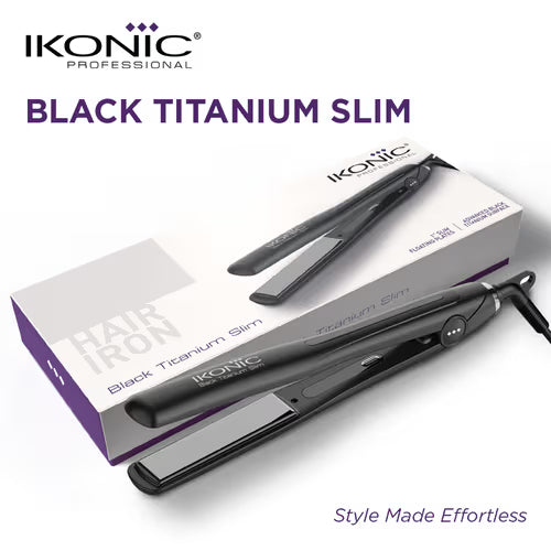 Ikonic profissonal  black titanium slim