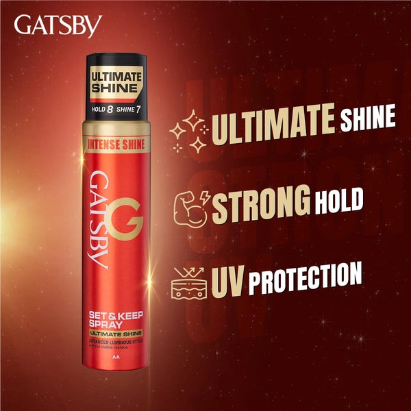 Gatsby ultimate shine hair holding spray