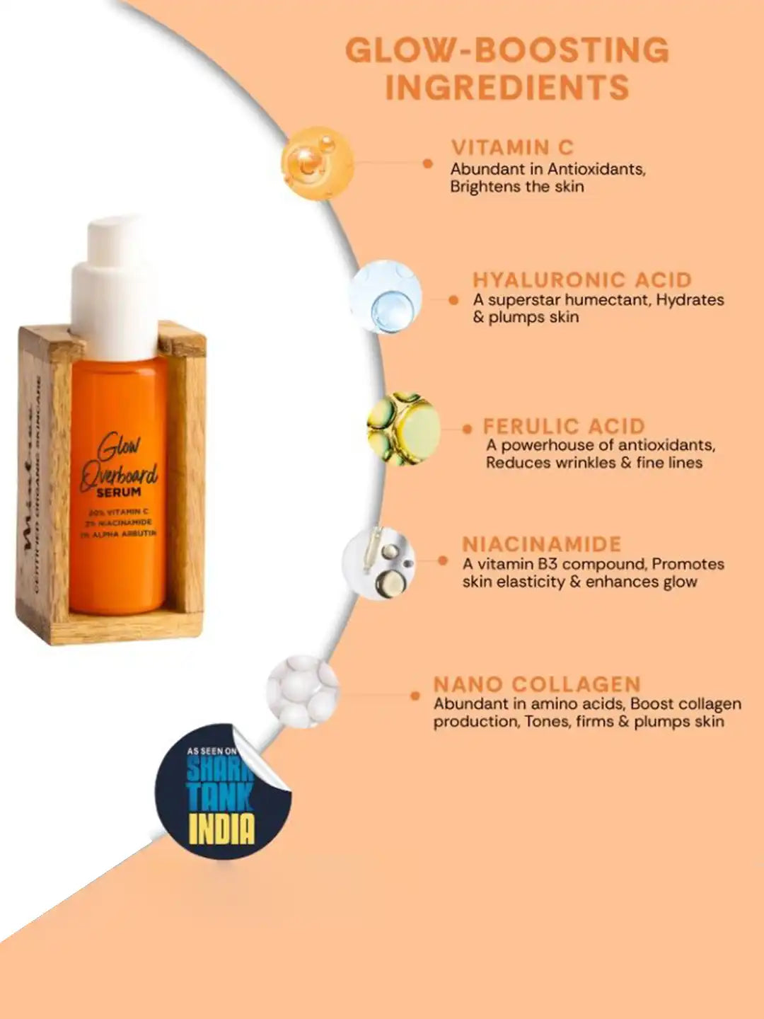 Minetree glow overboard serum 30g
