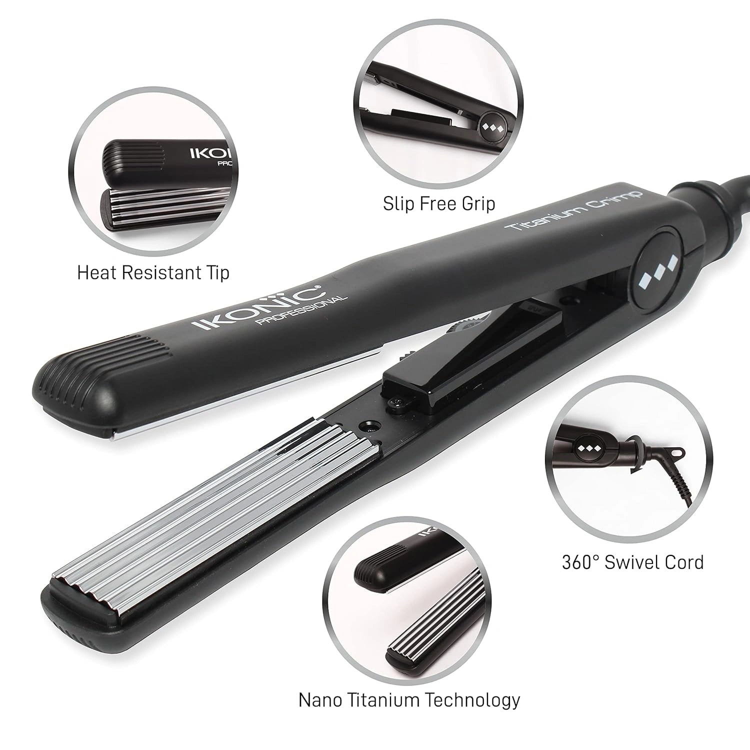 Ikonic professional Slim titanium crimp 2.0