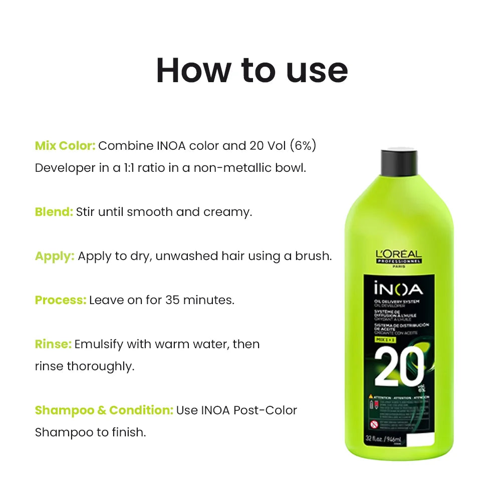 Loreal Inoa Oxydant Developer 6% 20Vol Ammonia Free 1000ML