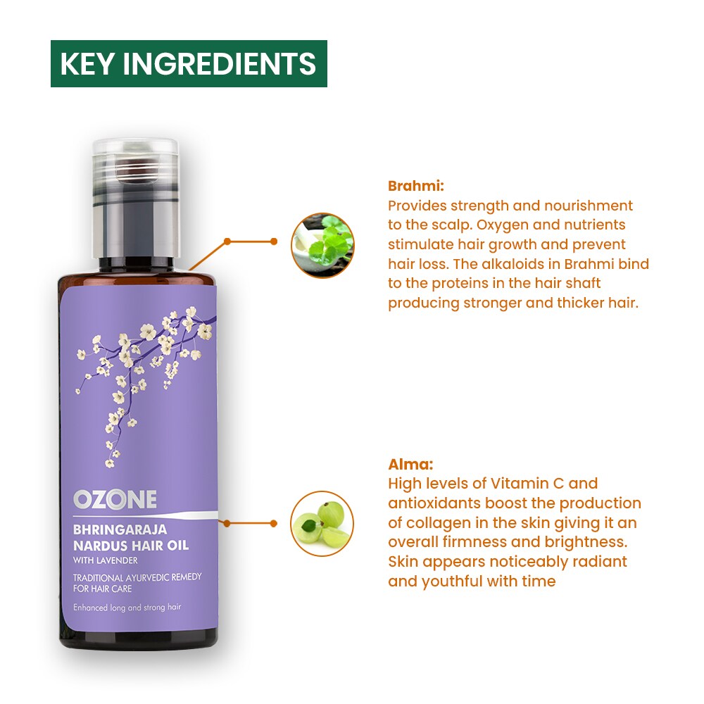 Ozone bhringaraja nardus hair oil