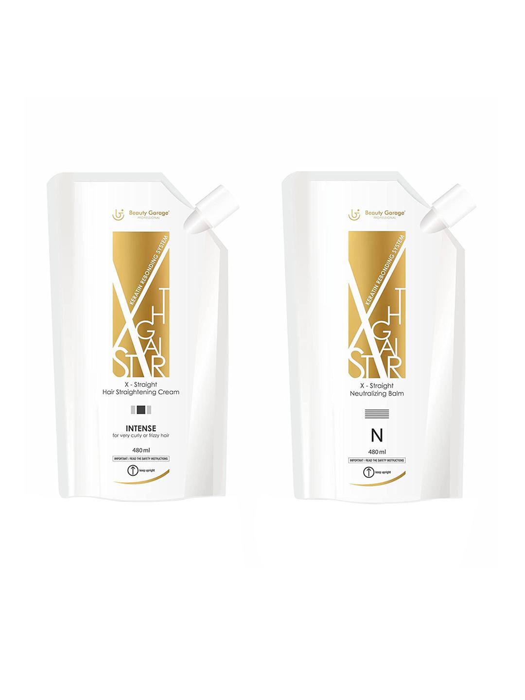 X-Straight straight cream and Neutriliser combo(480ml each)