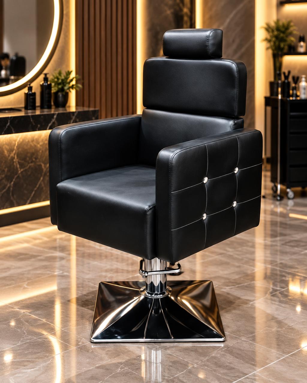 Salon chair black (Diamond)