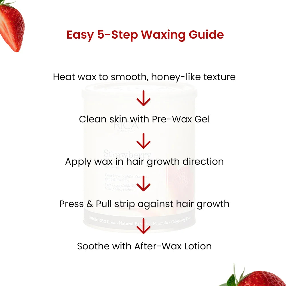 Rica strawberry Liposoluble Wax 800Ml
