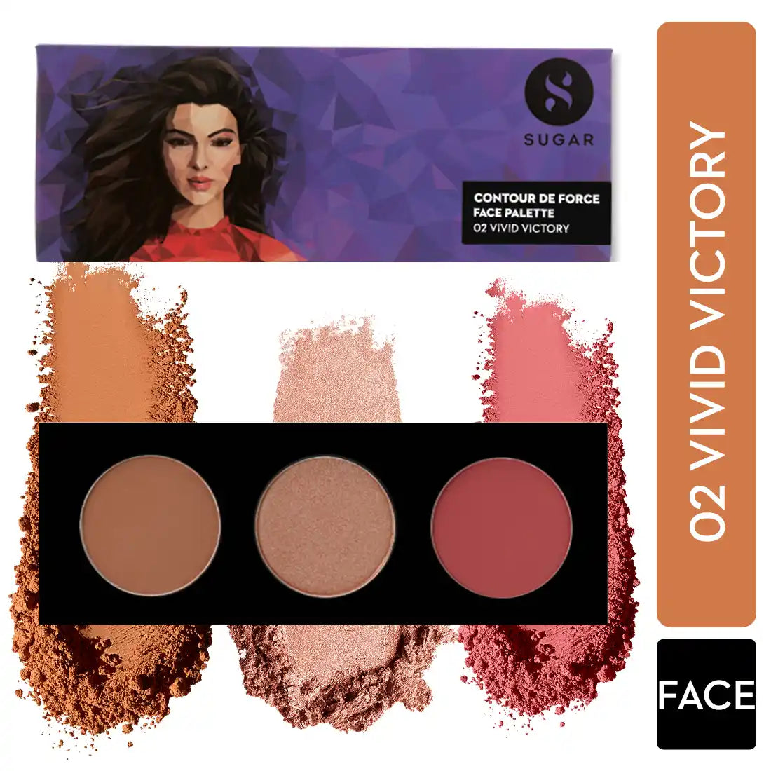 Sugar counter de force face palette  12g